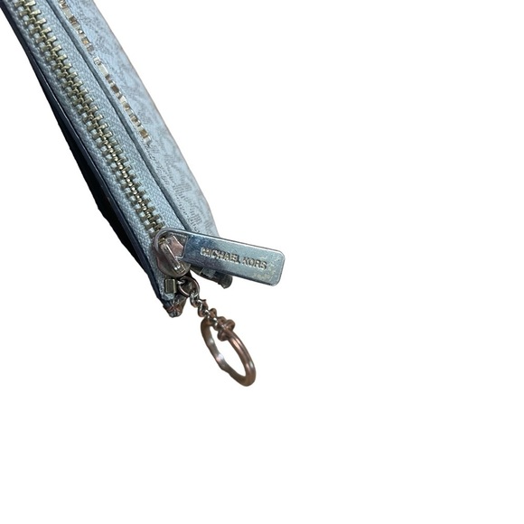 Michael Kors Logo Small Wallet with Keyring White and Tan - Picture 6 of 6